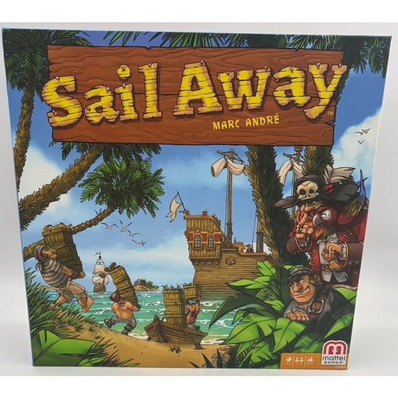 Mattel Games Other - Sail Away Board‎ Game Marc Andre Mattel Games 2016 Never Played